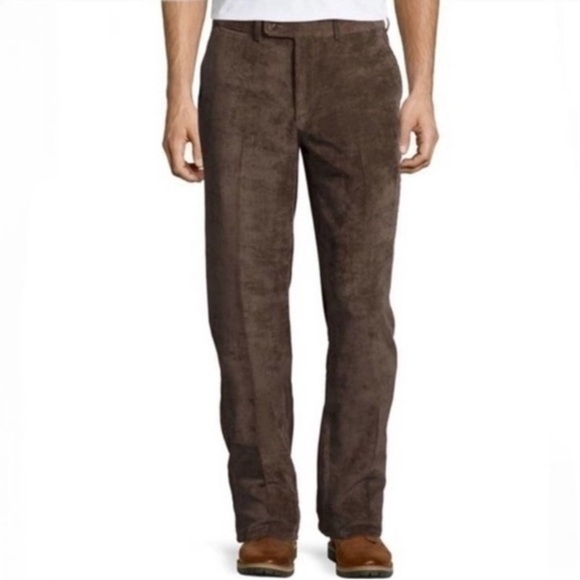 Peter Millar Other - Peter Millar Corduroy Pants Brown Nanoluxe Mens Pants Size 36
